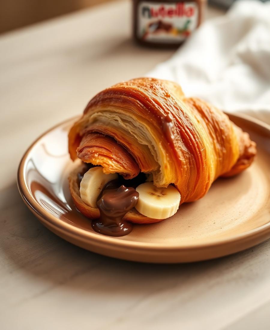 Banana Nutella Croissant